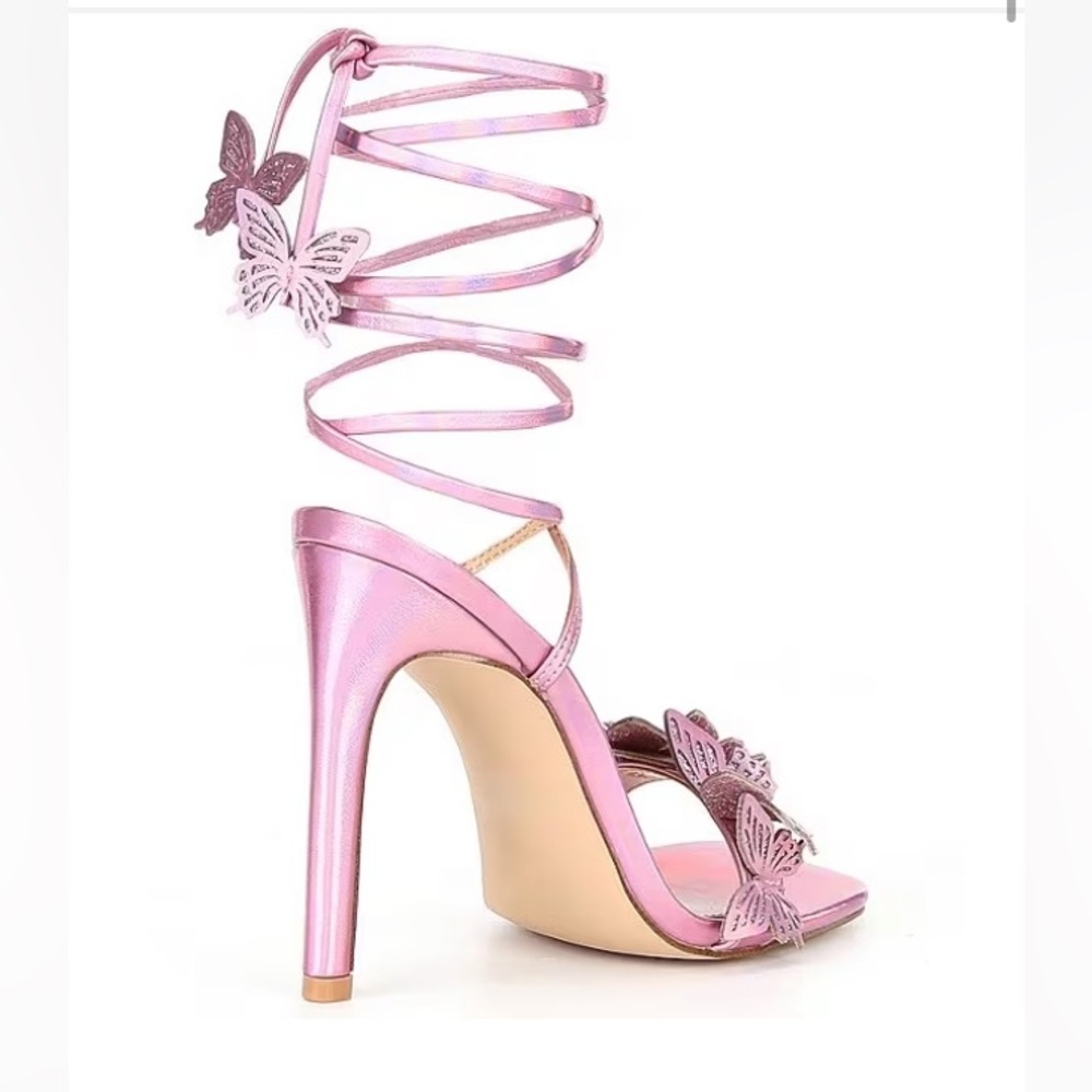 Steve Madden Metallic Butterfly Dress Heels - in box. Like new. Worn once!